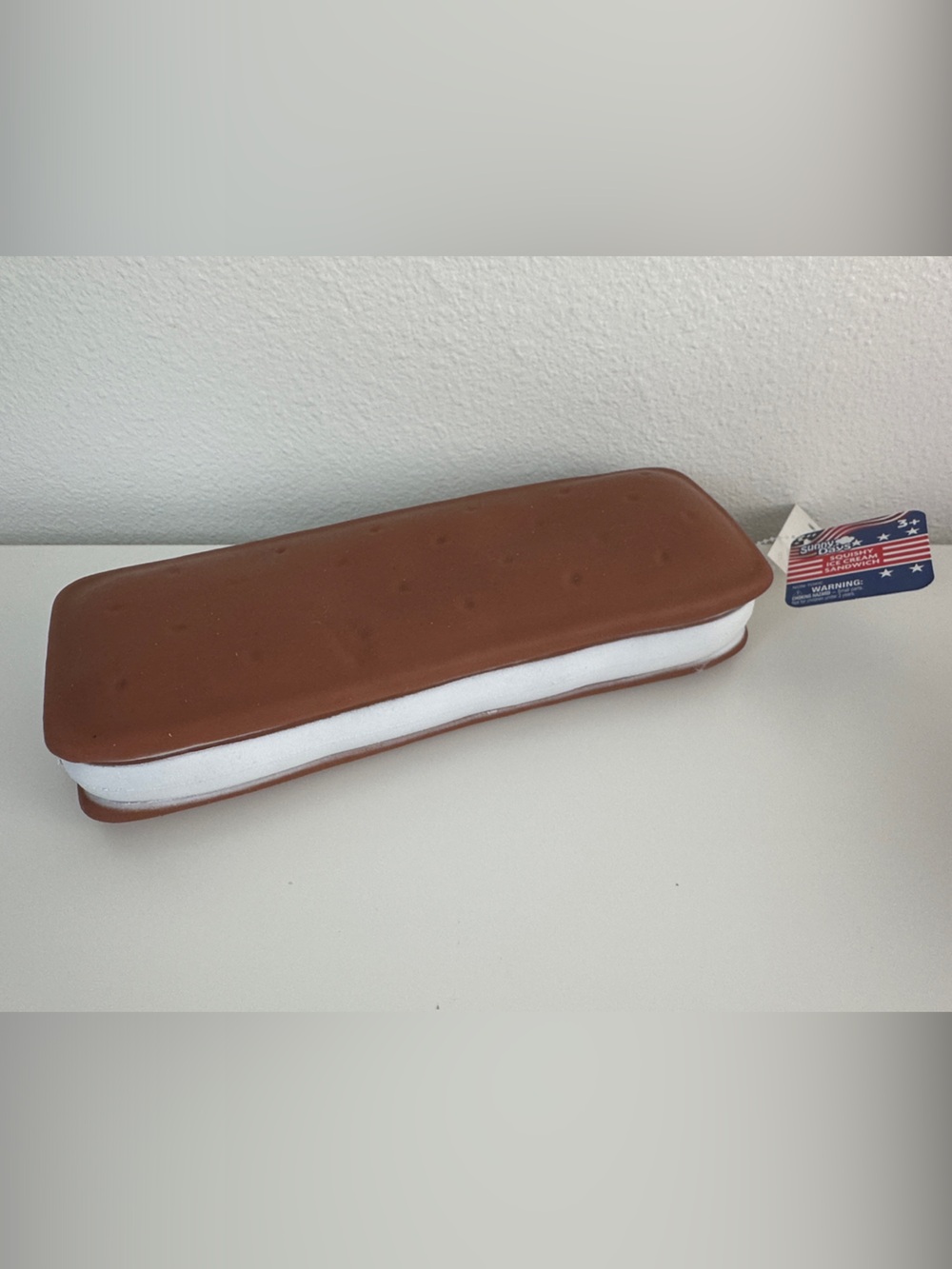 Giant Squishy ICE CREAM SANDWICH Sunny Days Fidget- Kids Sensory Squeeze Toy